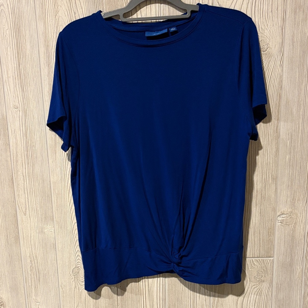 Navy Blue Women's Short Sleeve Top